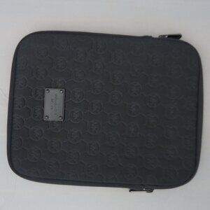 MICHAEL KORS neoprene zipper iPad tablet sleeve case MK logo.